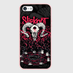 Чехол для iPhone 5/5S матовый Slipknot - goat skull