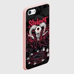 Чехол для iPhone 5/5S матовый Slipknot - goat skull - фото 2