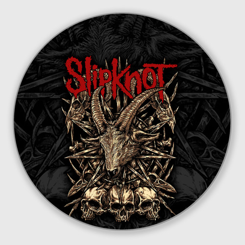 Круглый коврик для мышки Slipknot - goat head