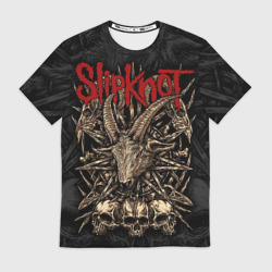Мужская футболка 3D Slipknot - goat head
