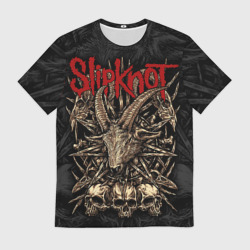 Мужская футболка 3D Slipknot - goat head