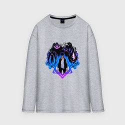 Женский лонгслив oversize хлопок Сон Джин Ву - Поднятие уровня в одиночку