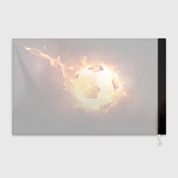 Флаг 3D Футбольный мяч огонь - фото 2