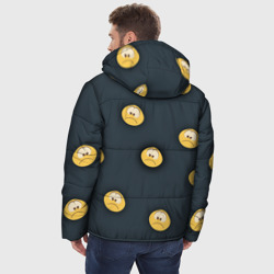 Мужская зимняя куртка 3D Грусть смайла - фото 2