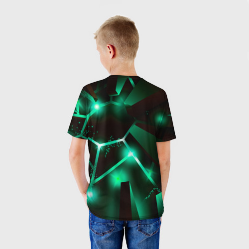Детская футболка 3D No Man's Sky разлом плит, цвет 3D печать - фото 4
