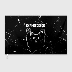Флаг 3D Группа Evanescence и рок кот
