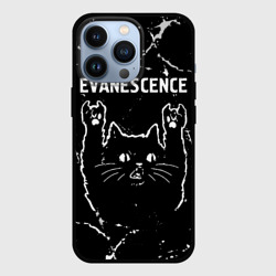 Чехол для iPhone 13 Pro Группа Evanescence и рок кот