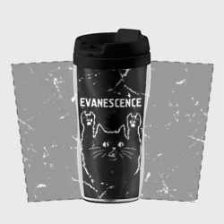 Термокружка-непроливайка Группа Evanescence и рок кот - фото 2