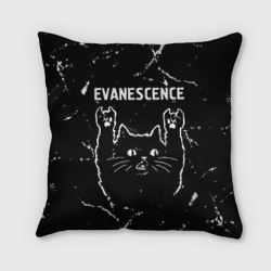 Подушка 3D Группа Evanescence и рок кот