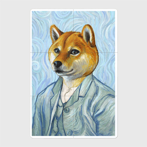 Магнитный плакат 2Х3 Corgi - Van Gogh