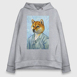 Женское худи Oversize хлопок Corgi - Van Gogh