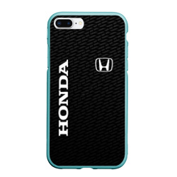 Чехол для iPhone 7Plus/8 Plus матовый Honda карбон