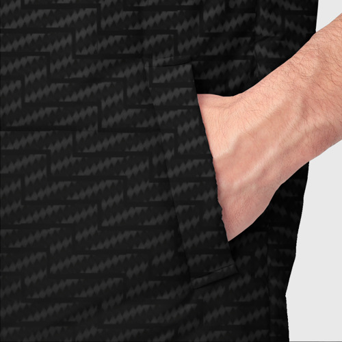 Мужской жилет утепленный 3D Honda карбон, цвет черный - фото 6