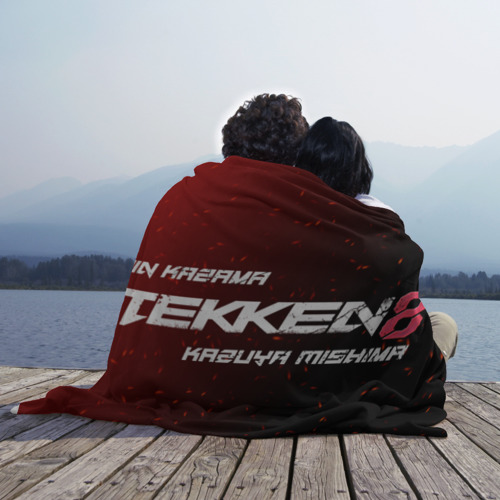 Плед 3D Tekken 8 - Jin Kazama vs Kazuya Mishima, цвет 3D (велсофт) - фото 3