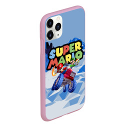 Чехол для iPhone 11 Pro Max матовый Марио и Луиджи гонщики - super Mario - фото 2