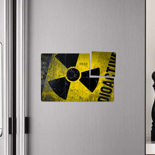 Магнитный плакат 3Х2 Stalker радиационная опасность - фото 4