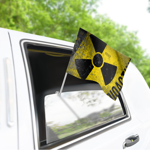 Флаг для автомобиля Stalker радиационная опасность - фото 3