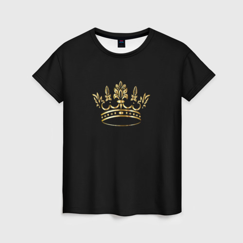 Женская футболка с принтом Королевская особа, вид спереди №1