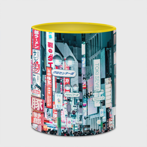 Кружка с полной запечаткой с принтом Улица Токио, Япония, фото #4