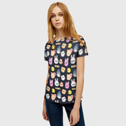 Женская футболка 3D Skzoo pattern - фото 2