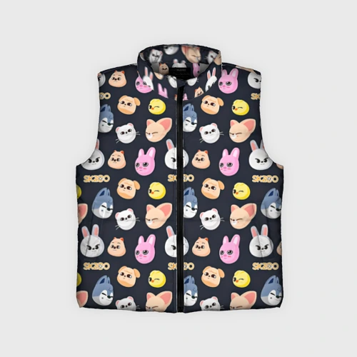 Детский жилет утепленный 3D Skzoo pattern