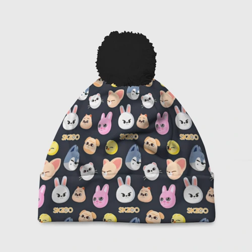 Шапка 3D c помпоном Skzoo pattern