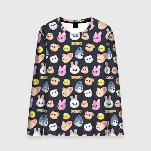 Мужской лонгслив 3D Skzoo pattern