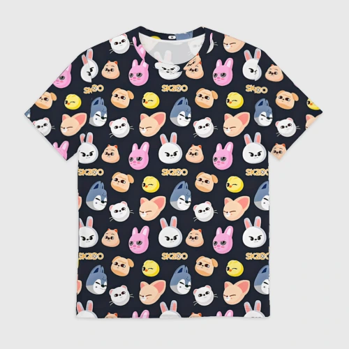 Мужская футболка 3D Skzoo pattern