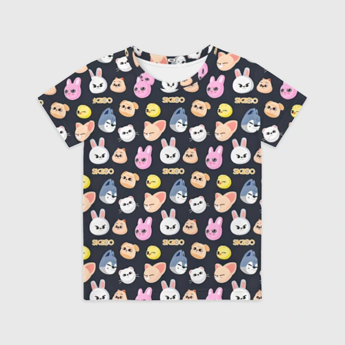 Детская футболка 3D Skzoo pattern