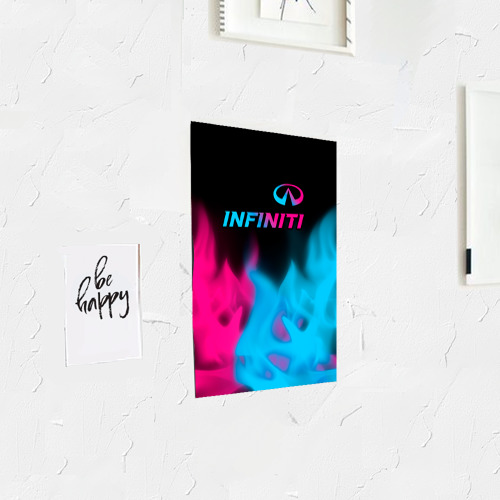 Постер Infiniti - neon gradient: символ сверху - фото 3