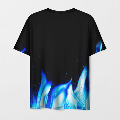 Мужская футболка 3D Architects blue fire, цвет 3D печать - фото 2
