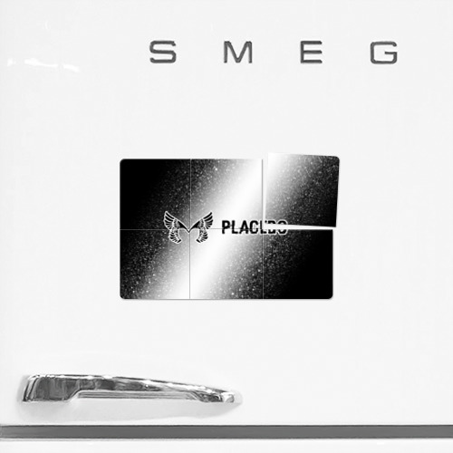 Магнитный плакат 3Х2 Placebo glitch на светлом фоне: надпись и символ - фото 2