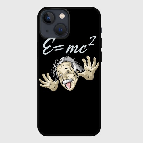 Чехол для iPhone 13 mini Альберт Эйнштейн - рисунок