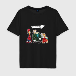Мужская футболка хлопок Oversize Троица-Остров Сокровищ