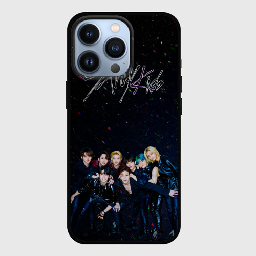 Чехол для iPhone 13 Pro Stray Kids boy band, цвет черный