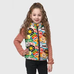 Детский жилет утепленный 3D Skzoo stickers characters - фото 2