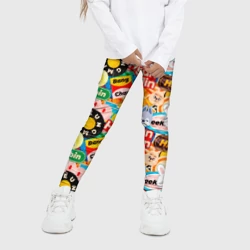 Детские леггинсы 3D Skzoo stickers characters - фото 2