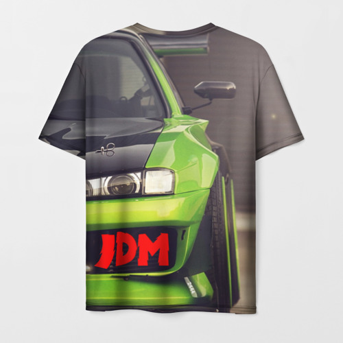 Мужская футболка 3D JDM машина зеленая тюнингованная - фото 2