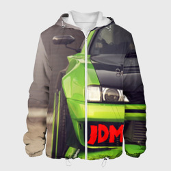 Мужская куртка 3D JDM машина зеленая тюнингованная
