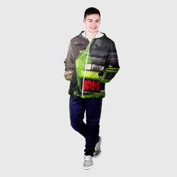 Мужская куртка 3D JDM машина зеленая тюнингованная - фото 2