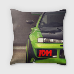 Подушка 3D JDM машина зеленая тюнингованная