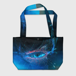 Пляжная сумка 3D Цифровой глаз