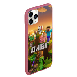 Чехол для iPhone 11 Pro Max матовый Олег Minecraft - фото 2