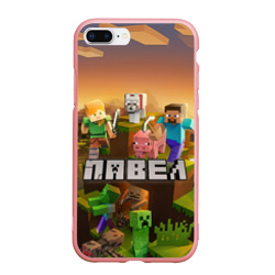 Чехол для iPhone 7Plus/8 Plus матовый Павел Minecraft