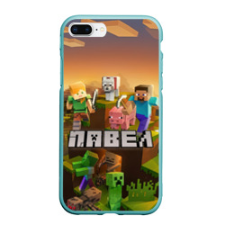 Чехол для iPhone 7Plus/8 Plus матовый Павел Minecraft