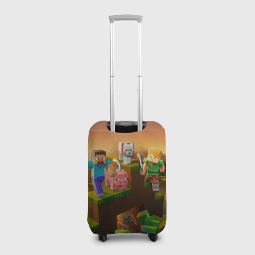 Чехол для чемодана 3D Роман Minecraft, цвет 3D печать - фото 2