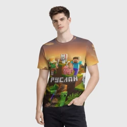 Мужская футболка 3D Руслан Minecraft - фото 2