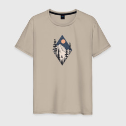 Лиса на полянке – Мужская футболка хлопок с принтом купить со скидкой в -20%