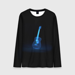 Неоновая гитара – Мужской лонгслив 3D с принтом купить со скидкой в -23%