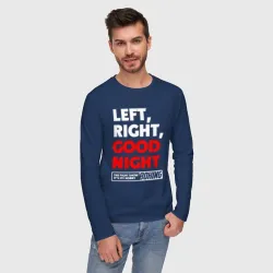 Мужской лонгслив хлопок Left righte good night - фото 2